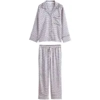 Next Pijama azul real / chocolate / blanco