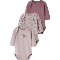 Name it Pijama entero/body oliva / lila / malva
