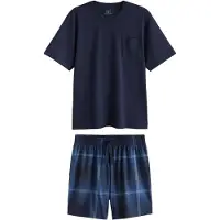 Next Pijama corto navy / azul oscuro / blanco