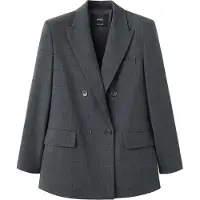 Mango Blazer 'PAU' gris / antracita / negro