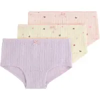 Lindex Calzoncillo amarillo pastel / berenjena / lavanda / rosa pastel