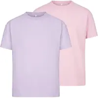 Urban Classics Camiseta lavanda / rosa