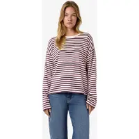 Noisy May Camiseta 'NMMOCCA' chocolate / blanco