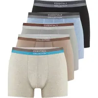 Trendyol Calzoncillo boxer azul claro / brocado / gris / greige / negro