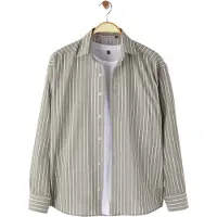 Trendyol Camisa oliva / blanco