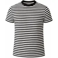 PANTONECLO Camiseta 'Men’s Crew Neck Short Sleeve T-Shirt' blanco