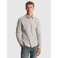 Cast iron Camisa 'Shirt in twill jersey with Kent collar' gris claro