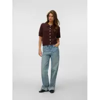 Vero Moda Cárdigan 'VMElly' marrón oscuro