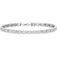 Diamant L'Eternel Pulsera 'Armband aus 375 Weißgold mit 0.25 Karat Diamant' blanco