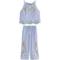 Ted Baker Pijama camelo / azul pastel / verde / rosa