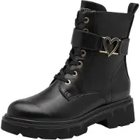 Marco Tozzi Botines con cordones negro