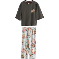 Next Pijama azul pastel / gris / altrosa