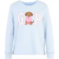 Gap Sudadera azul claro / marrón / blanco