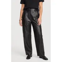 And Other Stories & Other Stories X Alexa Leather Trousers Black Talla: 38 | Pantalones de Cuero Outlet | Mujer | Negro