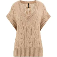 Guess Marciano GUESS Aida Kimono Vest Cab Sand Grain Heather Talla: S | Sudaderas con Capucha Outlet | Mujer | Marrón