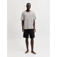 Jack & Jones Pijama corto 'JACEverest' gris / negro