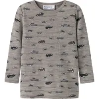 Name it Camiseta 'NMMWANG' zafiro / marrón oscuro / greige / negro