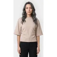 And Other Stories & Other Stories St Sasha Top Beige Talla: L | Camisetas de Seda Outlet | Mujer | Marrón