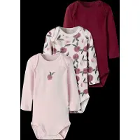 Name it Pijama entero/body pino / rosa / rojo vino / offwhite