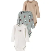 Name it Pijama entero/body camelo / marrón / jade / offwhite