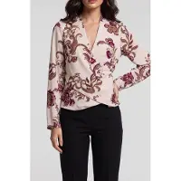 Guess Marciano GUESS Denise V Neck Wrap L Floral Paysley Ice C Talla: 36 | Manga Larga Outlet | Mujer