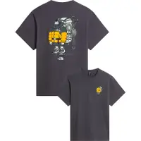 The North Face Camiseta 'Gear Up Get Out' antracita / naranja claro / blanco