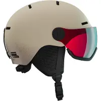 Salomon - Cascos esquís niños - Orka Visor Rainy Day - Talla Infantil M - Beige