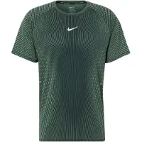 Nike Running - Ropa para trail running - M AF Stride SS Top Black Lt Green Spark Reflective Silver - Talla XL - Verde