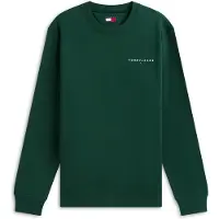 Tommy Hilfiger Jersey 'LINEAR' esmeralda / blanco