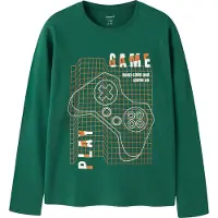Name it Camiseta 'NKMVAGNO' verde / naranja / blanco