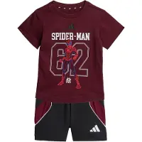 Adidas adidasCONJUNTO CON CAMISETA MARVEL SPIDER-MAN 68 Maroon / Black Niño