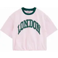 We fashion Camiseta verde oscuro / rosa
