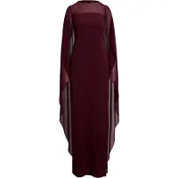 Ralph Lauren Vestido de noche rojo vino