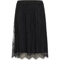 Cream Falda negro