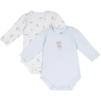 Chicco Pijama entero/body beige oscuro / ópalo / azul claro / blanco