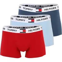 Tommy Hilfiger Underwear Calzoncillo boxer 'Heritage' azul ahumado / azul claro / rojo / blanco