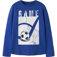 Name it Camiseta 'NKMVUX' azul / negro / blanco