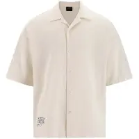 Ed Hardy Camisa beige / naranja / negro