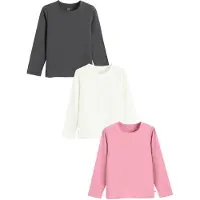 Cool Club Camiseta gris oscuro / rosa / blanco