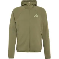Adidas - Ropa de senderismo - Xperior VK Fleece Hooded Jkt M Olive Strata - Talla M - Caqui