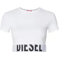 Diesel Camiseta negro / blanco