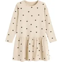 Cool Club Vestido crema / negro