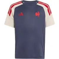 Adidas Camiseta funcional 'Frankreich Rugby' crema / navy / rojo cereza