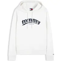 Tommy Hilfiger Sudadera 'ESS' negro / blanco
