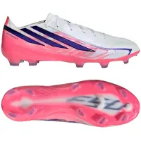Adidas adidasBota de fútbol F50 Hyperfast Pro césped natural seco 48 2/3 Cloud White / Solar Purple / Solar Turbo Unisex