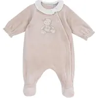 Chicco Pijama entero/body malva / talco / rosa pastel