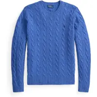 Ralph Lauren para mujer. 211971865503 Jersey de lana y cachemira azul (S), Casual, Manga larga, outlet 2026.