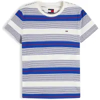 Tommy Hilfiger Camiseta 'ESS' azul real / rojo vivo / blanco