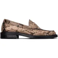 Xti para mujer. 14602102-SERPIENTE Mocasines 146021 taupe (40), 1 a 3cm, Ninguno, Casual, Animal print, Clásico, outlet 2026.