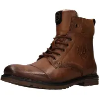 Bugatti Botas con cordones cognac
